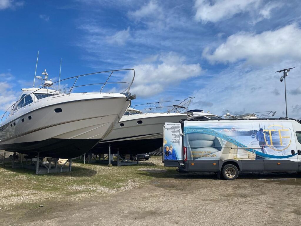 Båtdynor anpassade för Marina miljön med TF Design AB